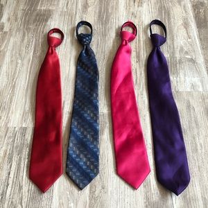 George Zipper Ties - Set of 4 Different Colors